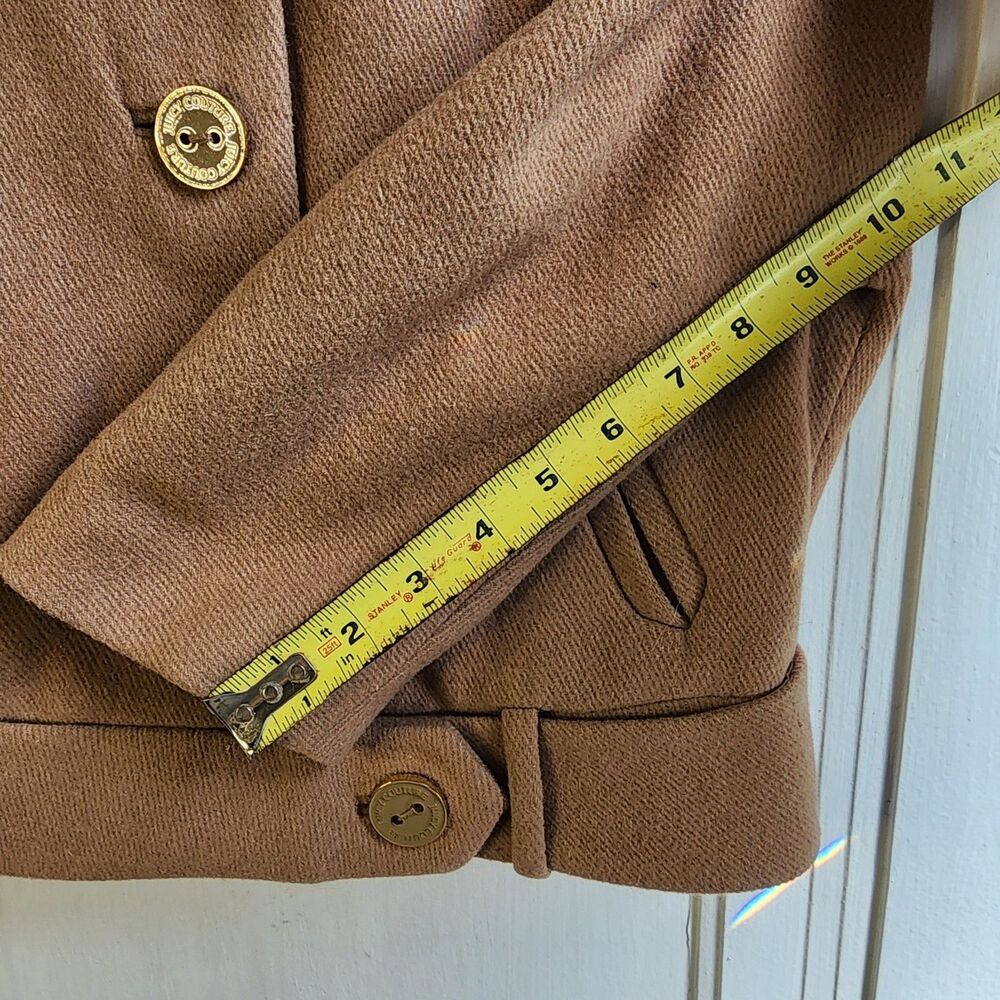 NEW Juicy Couture - Sweet Camel Jane Wool Blend Jacket - Size Small - Picture 9 of 12